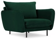 Sötétzöld bársony fotel Vienna – Cosmopolitan Design