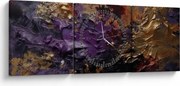 Kép - Texturált absztrakció (órával) (90x30 cm)