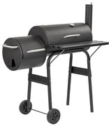 Faszenes kerti grillsütő füstölővel