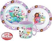 Gabi babaháza Wonderland étkészlet, micro műanyag szett bögrével 350 ml