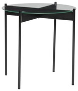 Kerek tárolóasztal üveg asztallappal ø 45 cm Beam – Hübsch