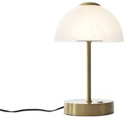 Arany design asztali lámpa opálüveggel, LED-del, dimmelhető - Joya
