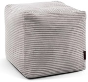 Világosszürke kordbársony babzsákfotel Up! MooG – SLOWDOWN