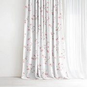 Goldea pamut függöny - cseresznyevirágok 140x150 cm