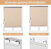 Outsunny Kültéri Reluxa 2,5 x 1,6m Retrakciós Függőleges Napernyő Kézi Felfordítással, Alumínium és Poliészter 280g/m² UV50+ Védelemmel, erkélyhez, te