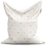 Classic babzsák színes pöttyök bézsen - gyerek, krém