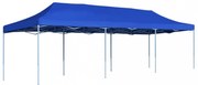 kék összecsukható, felállítható rendezvénysátor 3 x 9 m