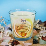 Ásvány gyertya 140g - Citrin