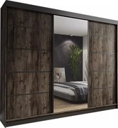 Amo 250 Tolóajtós Szekrény 250cm, Szürke Hamu