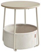 NOIRA kisasztal krémszín/fehér