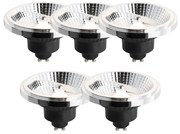 5 darabos GU10 3 lépésben dimmelhető LED izzó készlet 111mm 10.5W 770lm 3000K