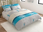 DELUXE türkiz pamut ágyneműhuzat Ágyneműhuzat mérete: 70 x 90 cm | 140 x 200 cm