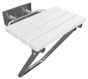 Zuhanyülőke 44x46 cm rozsdamentes acél/ezüst