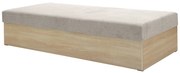 Egyszemélyes ágy (heverő) 85 cm Idona (barnásszürke) (ágyráccsal és matraccal) (tárolóhellyel). Akció -12%. 1098586
