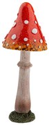 Őszi dekorációs gomba Muchomůrka, 23 cm, polirezín, 23 cm