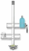 Simplehuman Állítható zuhanyajtó-tartó polcokkal