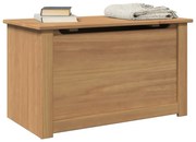 Panama tömör fenyőfa tárolóláda fedéllel 79 x 42 x 46 cm