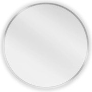 Mexen Loft kerek fürdőszobai tükör 50 cm, inox keret - 9850-050-050-000-10