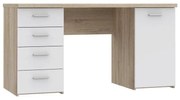 Íróasztal ARENO fehér/sonoma tölgy