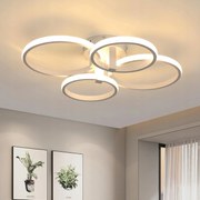 Led Mennyezeti Lámpa Fehér Csíllár Gyűrű Modern Nappalihoz Hálószobába 48W 3000K