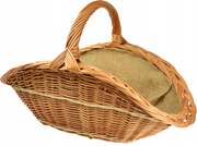 Gyönyörű Fonott Fa Kosár Juta kandallóhoz