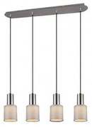 Trio - Csillár zsinóron WAILER 4xGU10/5W/230V szürke