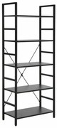 Minto polcrendszer, 5 polc, fekete