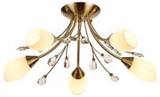 Brilagi - Felületre szerelhető csillár MEGAPOLIS 5xE14/60W/230V réz