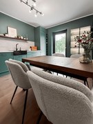MAZZONI EXPORT GEORGIA Beige Latte (Monza 60 szövet) - MODERN KÁRPITOZOTT BOUCLÉ SZÉK NAPPALIBA/ÉTKEZŐBE/LOFT IRODÁBA