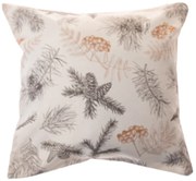 Tűlevelek vízálló karácsonyi párnahuzat, 40 x 40 cm