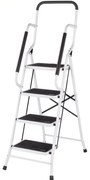 4 fokos fém létra levehető kapaszkodóval