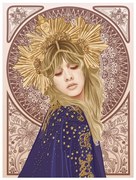 Illusztráció Stevie Nicks Mucha, Retrodrome