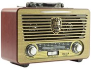 Meier M-U115BT Retro Rádió + MP3 FM/AM/SW3 USB SD/TF kártya olvasás Funkció Távirányító Régi Stílusú Rádió Arany-barna