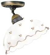 Kolarz 731.10.161 - NONNA felületre szerelhető csillár 1xE27/75W/230V, átm. 30 cm, virág, rózsaarany