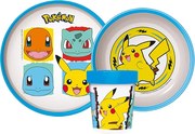 Pokémon Original Team csúszásmentes étkészlet, micro műanyag szett