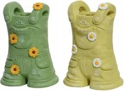 Kerti virágtartó fedél virágos sárga