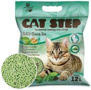 Cat Step csomós alom Tofu zöld tea 5,4 kg, 12 l