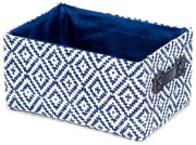 Fürdőszobai textil tárolókosár 23,5x16x12 cm Enzo – Compactor