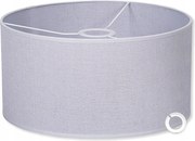 Klasszikus Lámpaernyő Henger Lámpabúra Szürke Anyag 35 20 cm