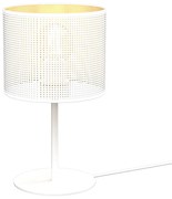 Asztali lámpa LOFT SHADE 1xE27/60W/230V á. 18 cm fehér/arany