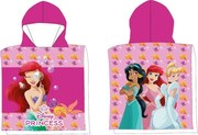 Disney Hercegnők Royal Sparkle strand törölköző poncsó 50x100 cm (Fast Dry)