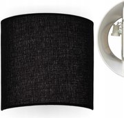 Modern fali lámpa Fekete Len Led 25 cm 60W 1xE27