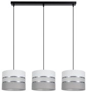 Csillár zsinóron CORAL 3xE27/60W/230V fehér/szürke