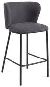 Sötétszürke bárszék (ülésmagasság 65 cm) Ciselia – Kave Home