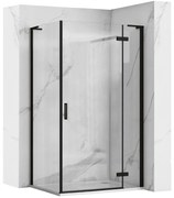 Zuhanykabin REA Hugo Black 100x90