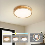 BRILAGI - LED mennyezeti lámpa WOODLINE LED/24W/230V 3000/4000/6000K tölgy átm. 30 cm