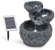 Blumfeldt Murach napelemes vízesés szökőkút, akkumulátor, 2 W szolár panel, 3 LED