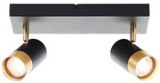 Brilliant - LED spotlámpa VIGOLO 2xGU10/5W/230V fekete/arany