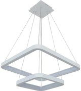 Brilagi - Dimmelhető LED csillár, kábelre függesztett FALCON SLIM LED/78W/230V 50x50 cm fehér + távirányító