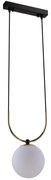 Amplex 8162 - Csillár zsinóron BALOS 1xE14/15W/230V fekete